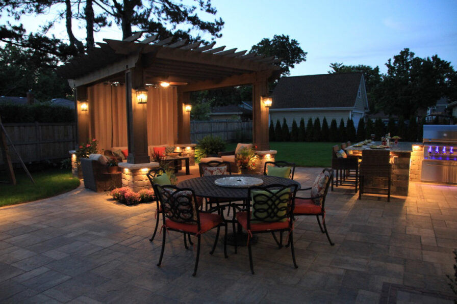 Night Lighting Patio