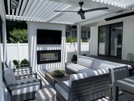 White Pergola Lines