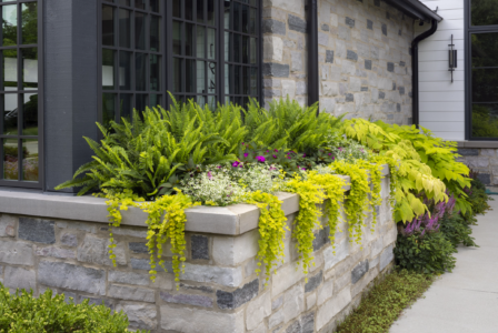 Softscape Green Purple Planters